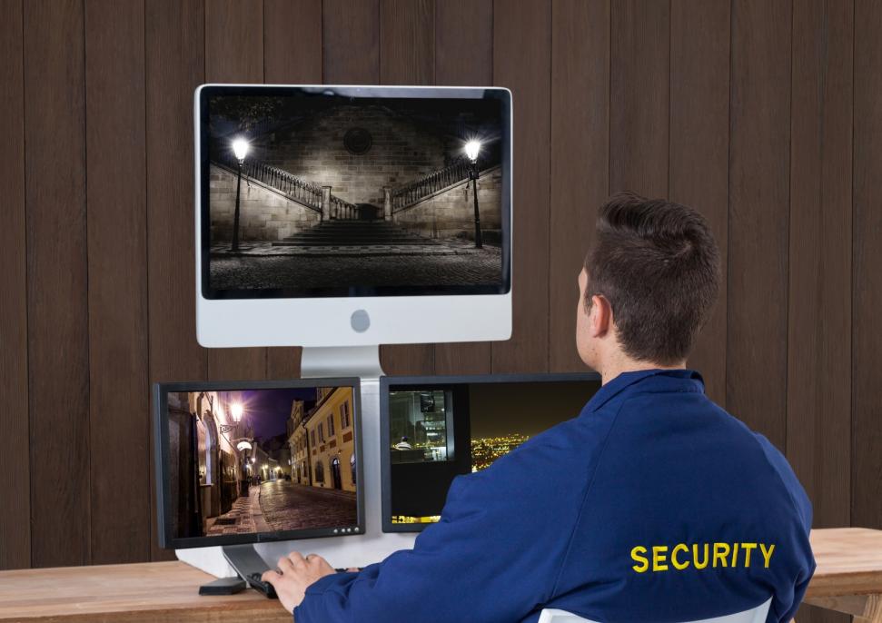 security-guard-with-his-technology