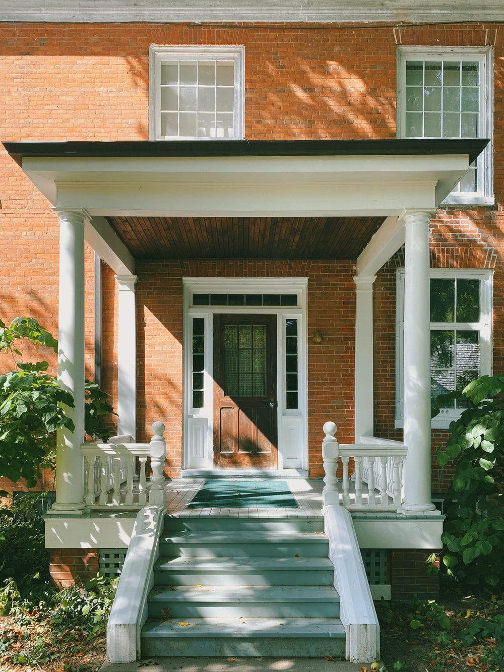 The front door of a house
