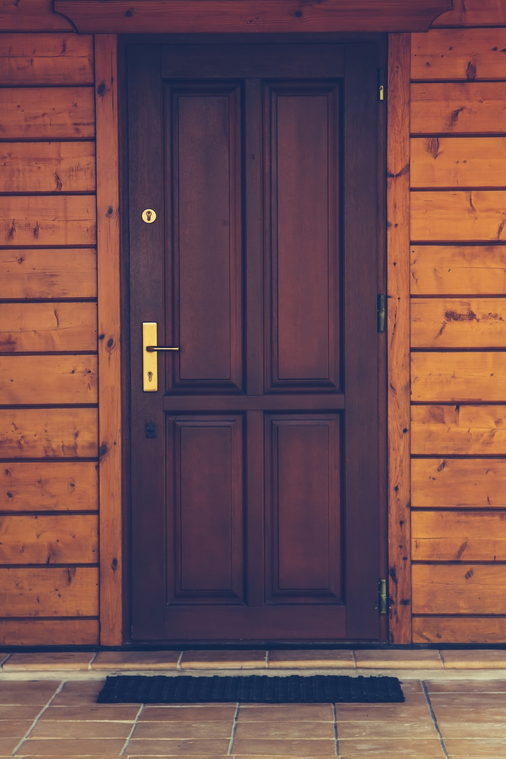 A wooden door