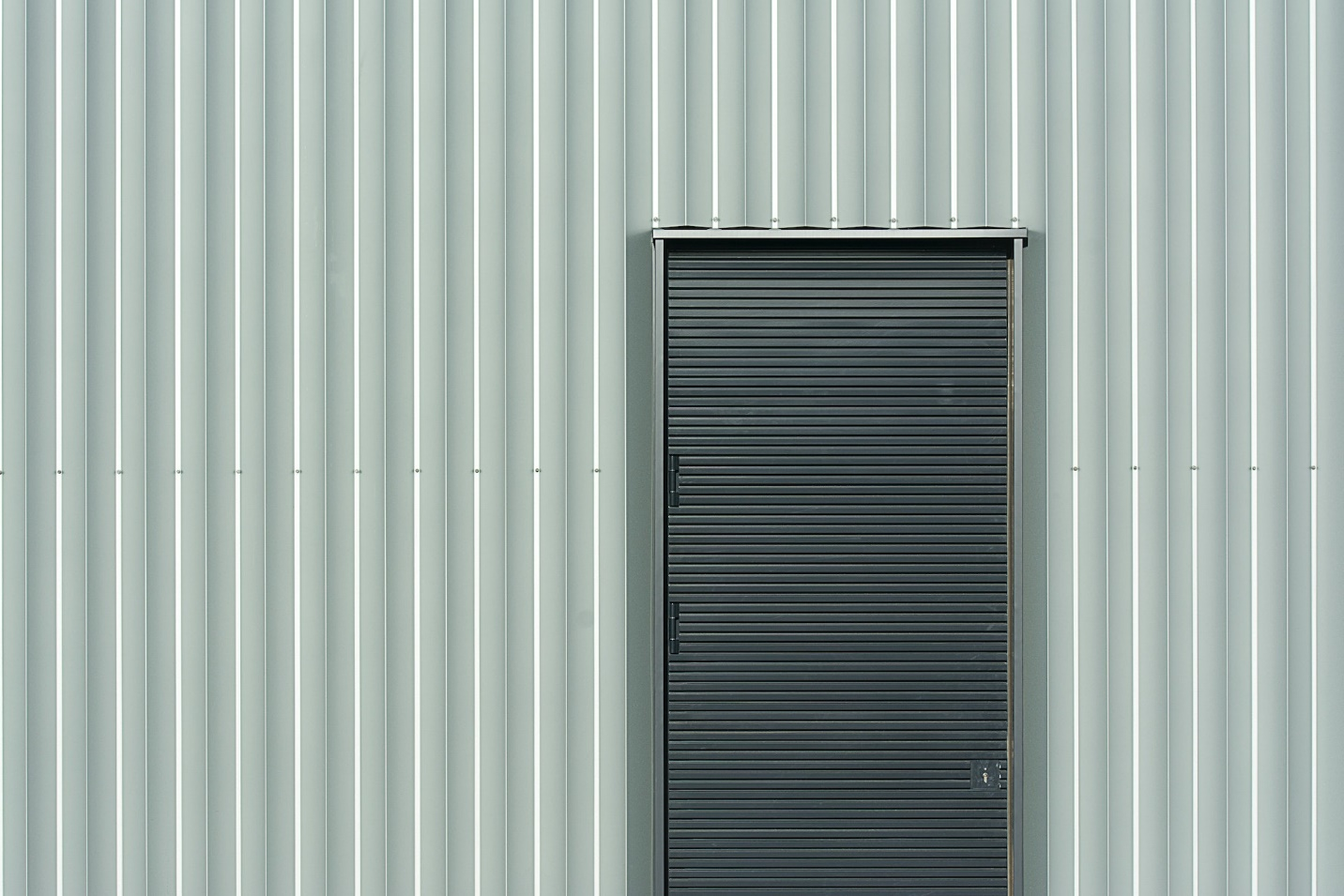 Dark Gray Metal Door