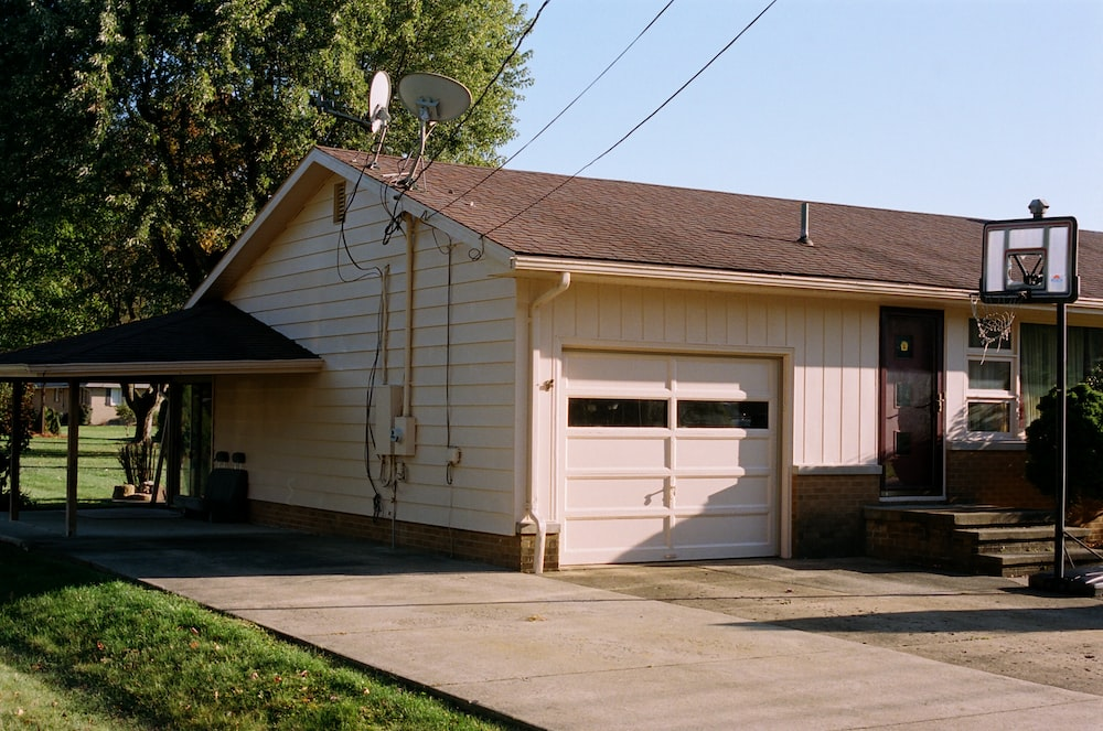 A new garage door