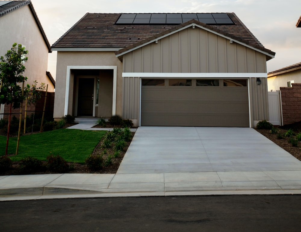 A stylish residential garage door in Fremont
