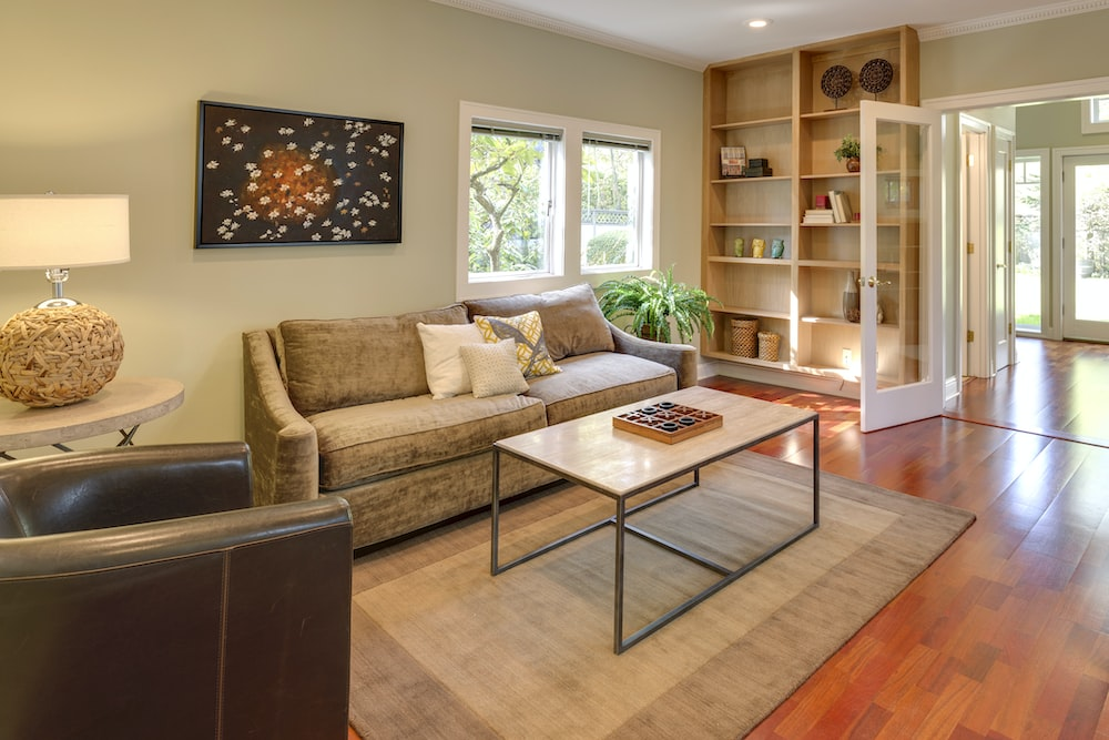 Fiberglass doors inside a home