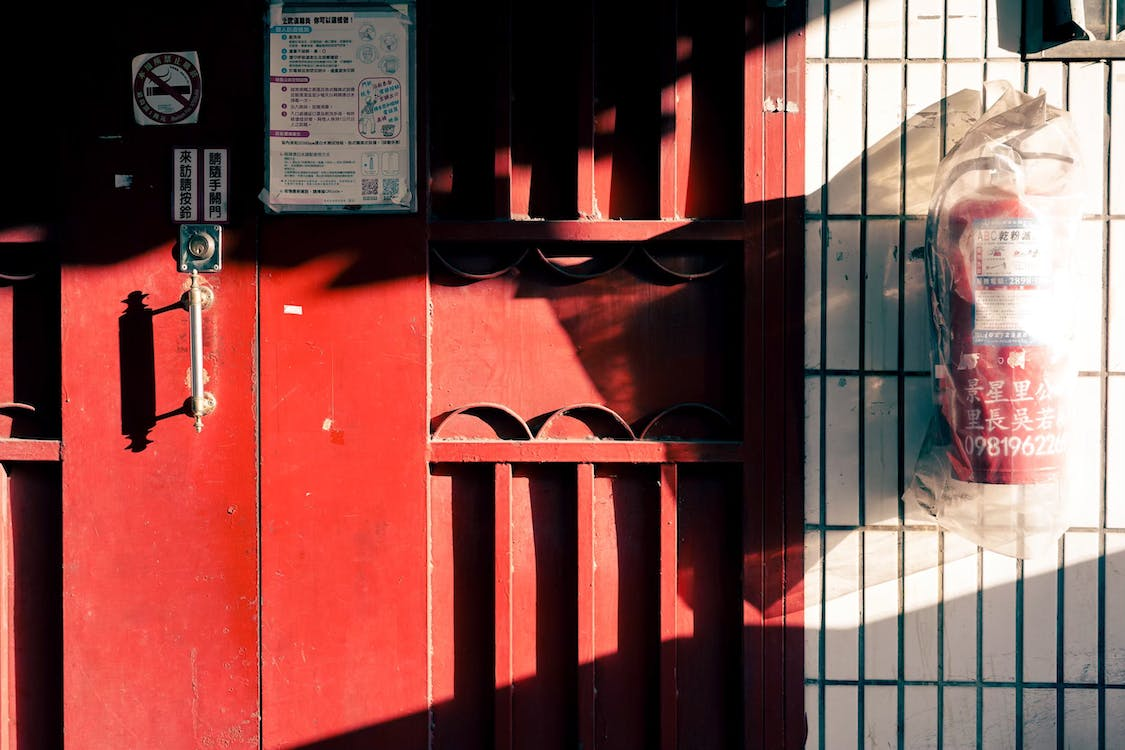 A commercial fire-rated door
