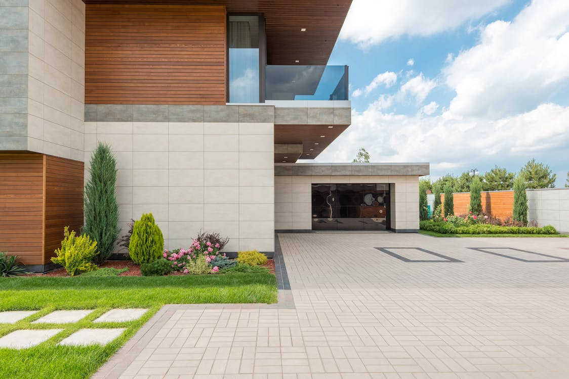 A modern garage door